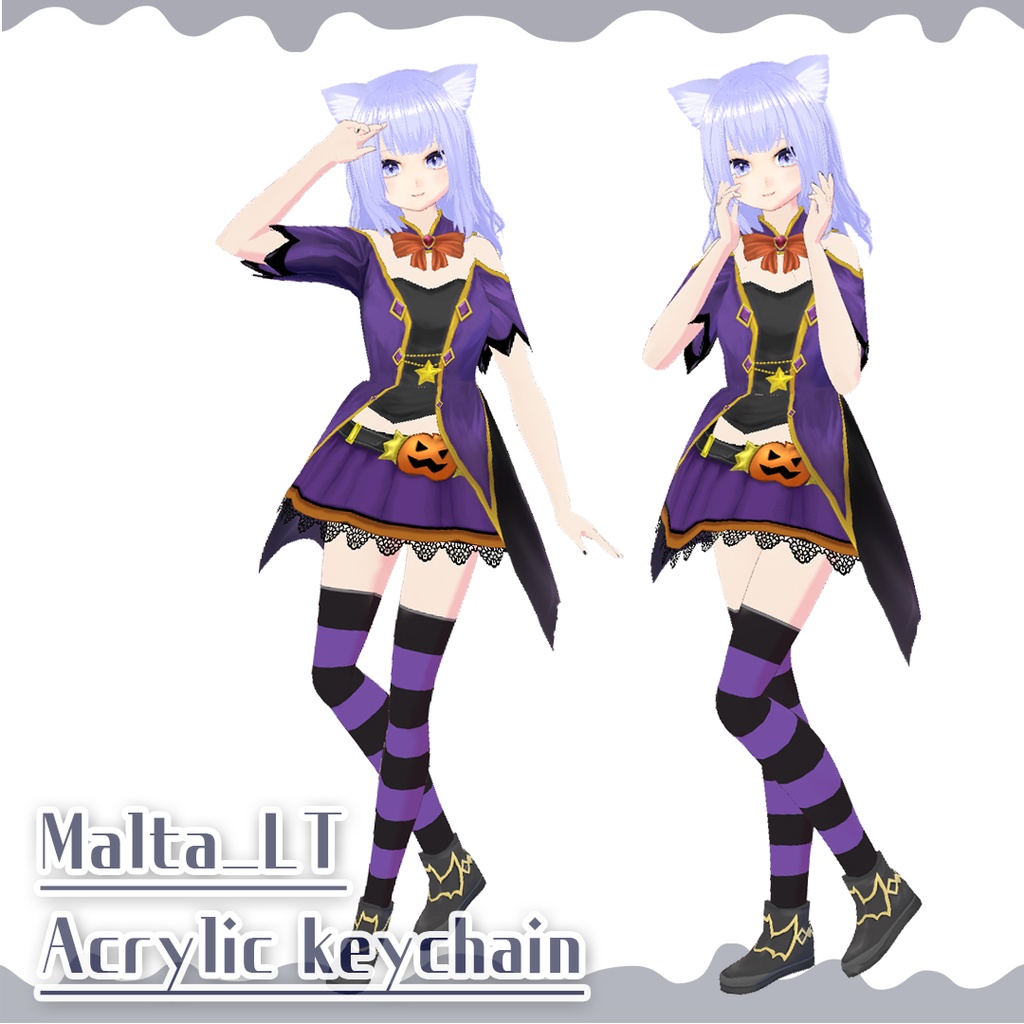 まるた malta_LT【Vtuber】ハロウィンアクリルキーホルダー