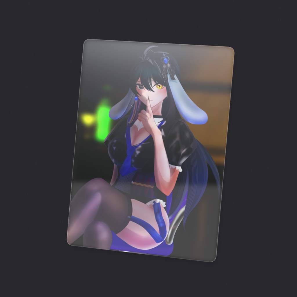 入間 或嘛 セルフイラスト 2025 バニー クリアカード