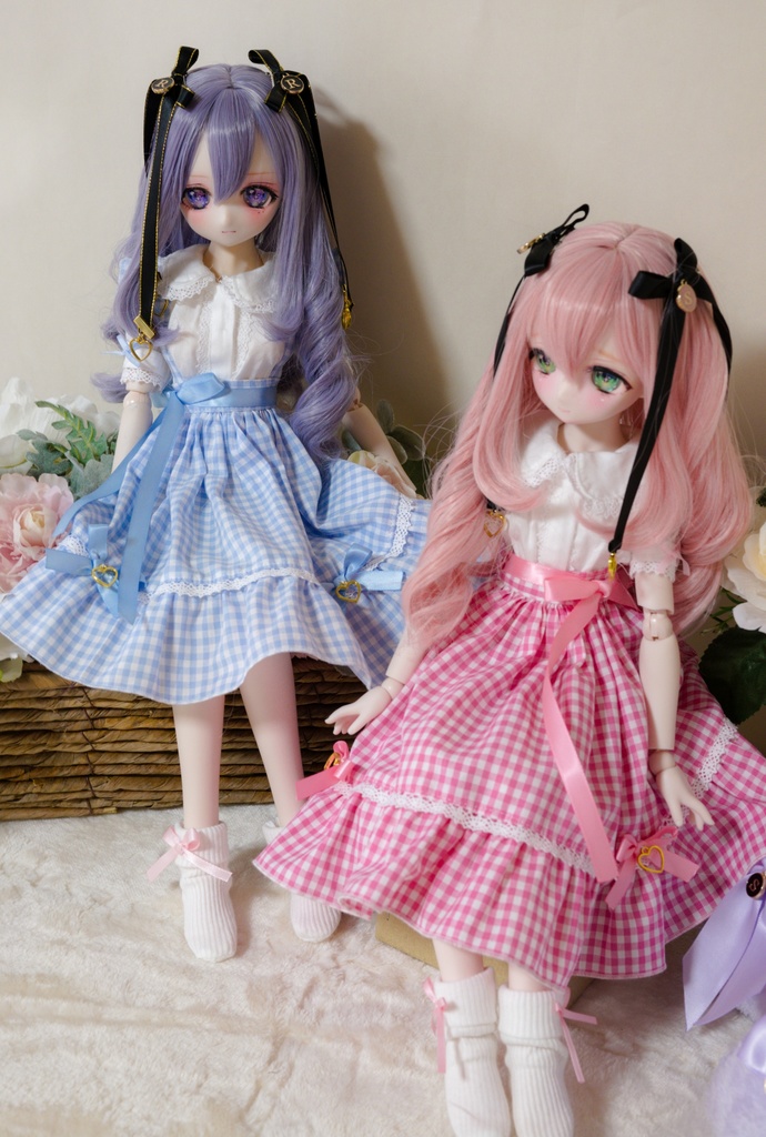 3wayギンガムチェック巻きスカート