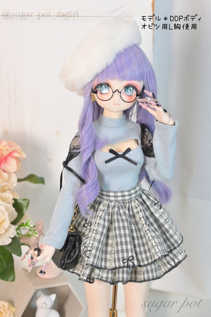 ふあふあベレー帽