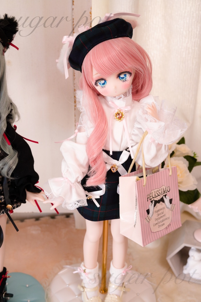 黒ねこちゃん、白うさぎちゃんセット