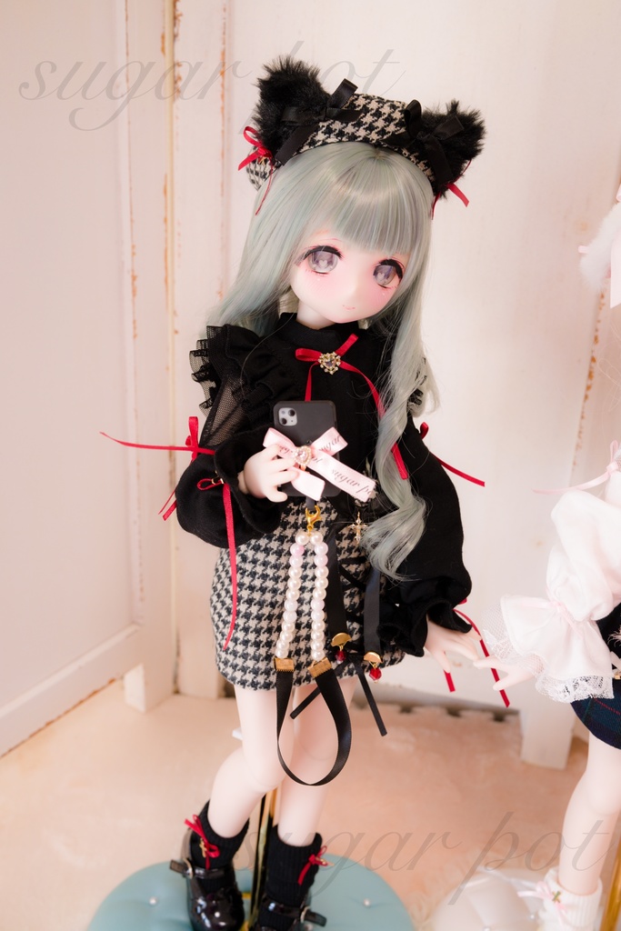 黒ねこちゃん、白うさぎちゃんセット