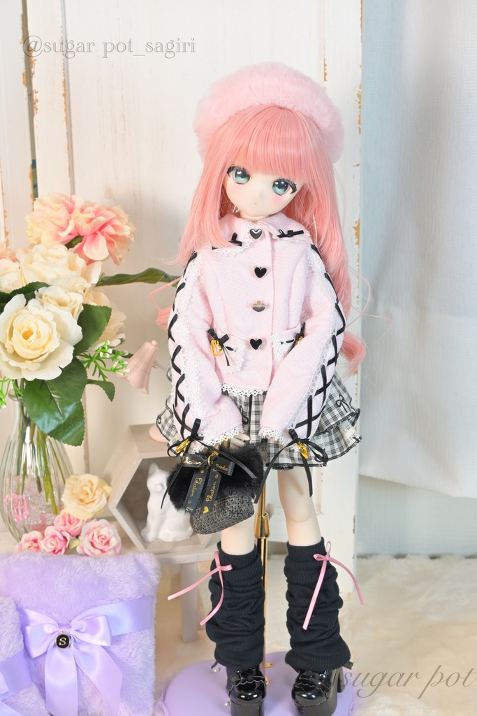 レースアップコート