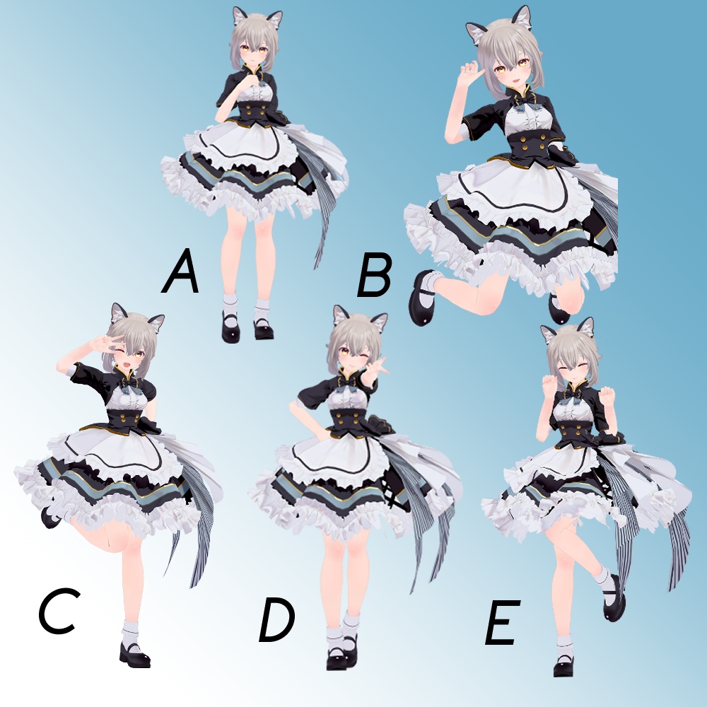 【Free】かわいいポーズセットVol1