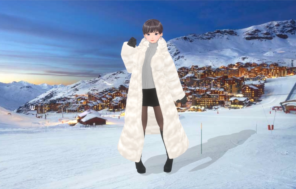 【VRoid衣装】ロングダウンコート♡