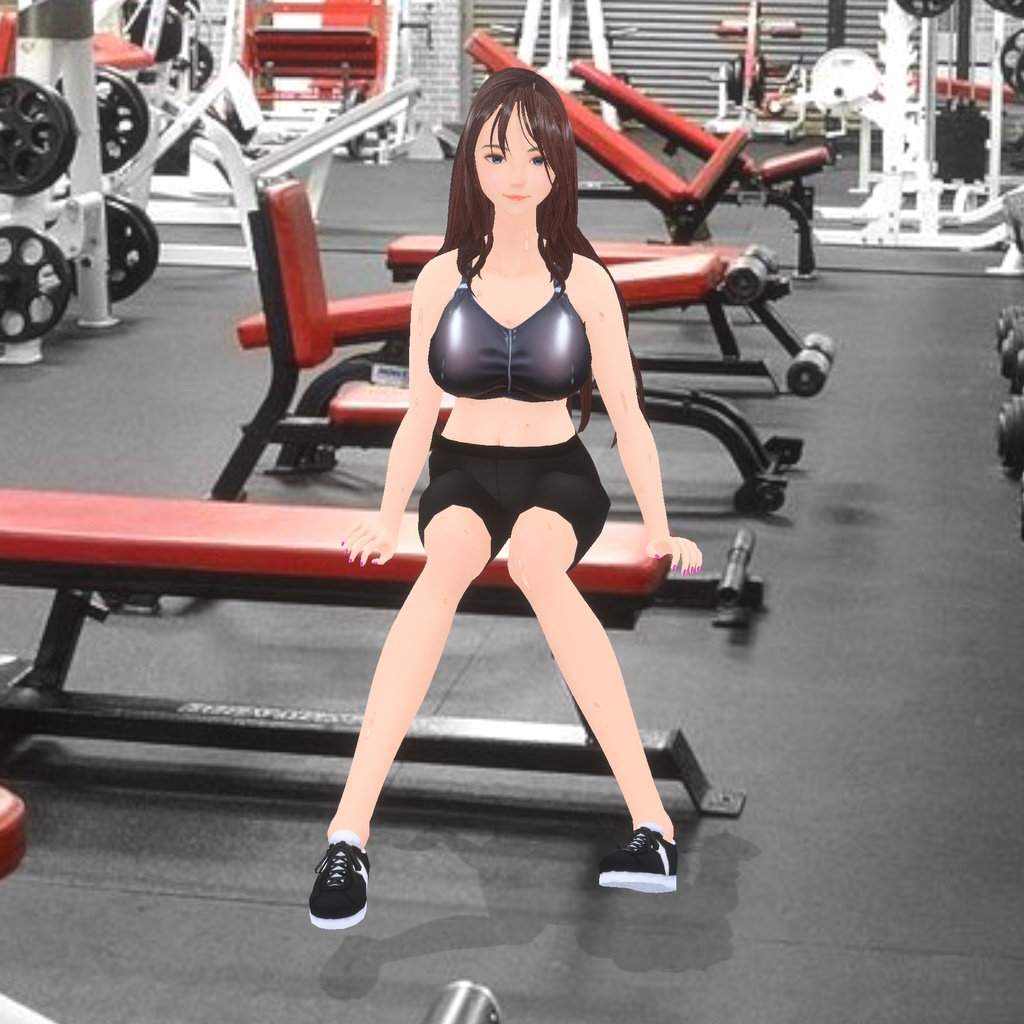 【VRoid衣装】フィットネスブラ♡