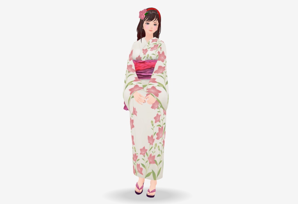 【VRoid衣装】花柄浴衣♡