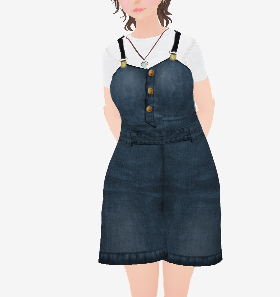 【VRoid衣装】オーバーオール（ショート・ロング）インナー付き♡