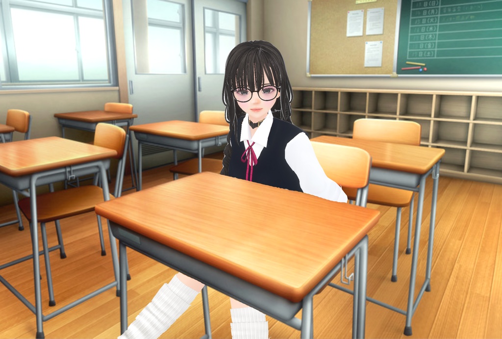 オリジナルVRoid/VRMアバター「Mono」 / Original VRoid/VRM avatar "Mono"