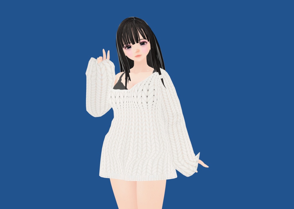 【VRoid衣装】オフショルニット♡