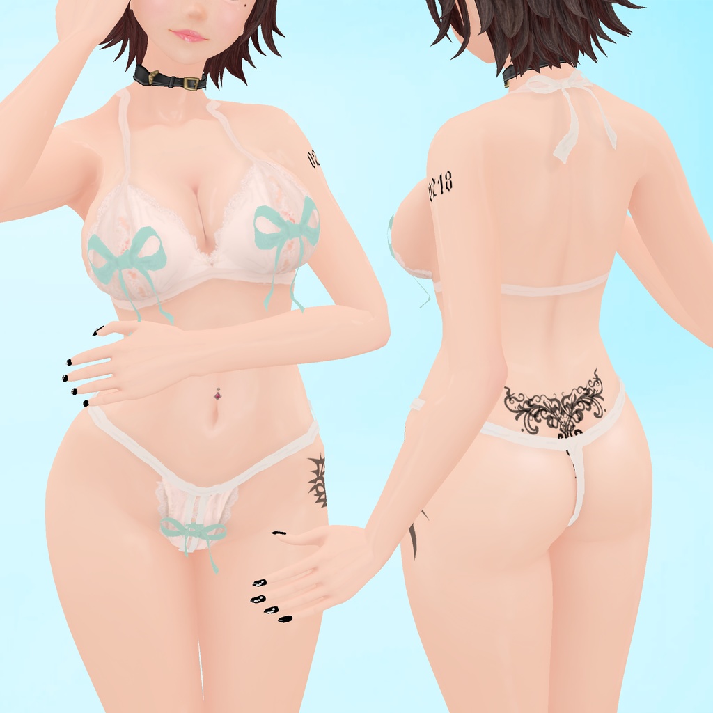 【VRoid衣装】セクシー下着V2♡
