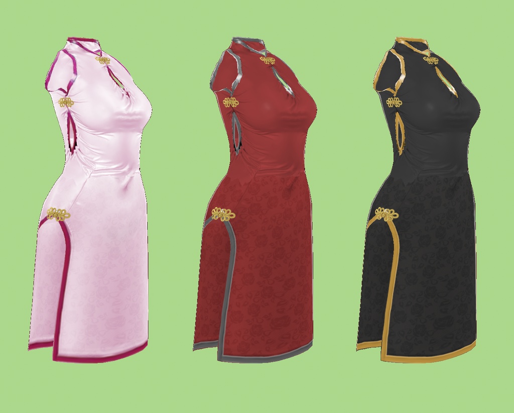 【VRoid衣装】ぴっちりしたチーパオ♡