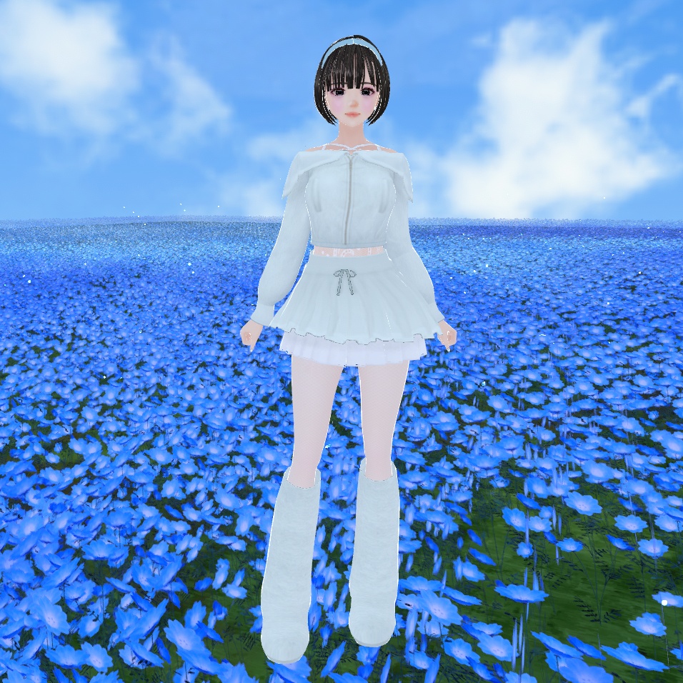【VRoid衣装】オフショルパーカーセット♡