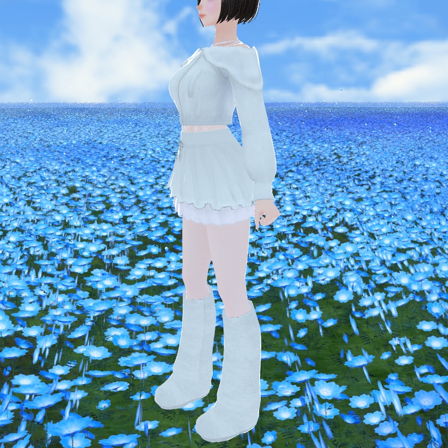 【VRoid衣装】オフショルパーカーセット♡