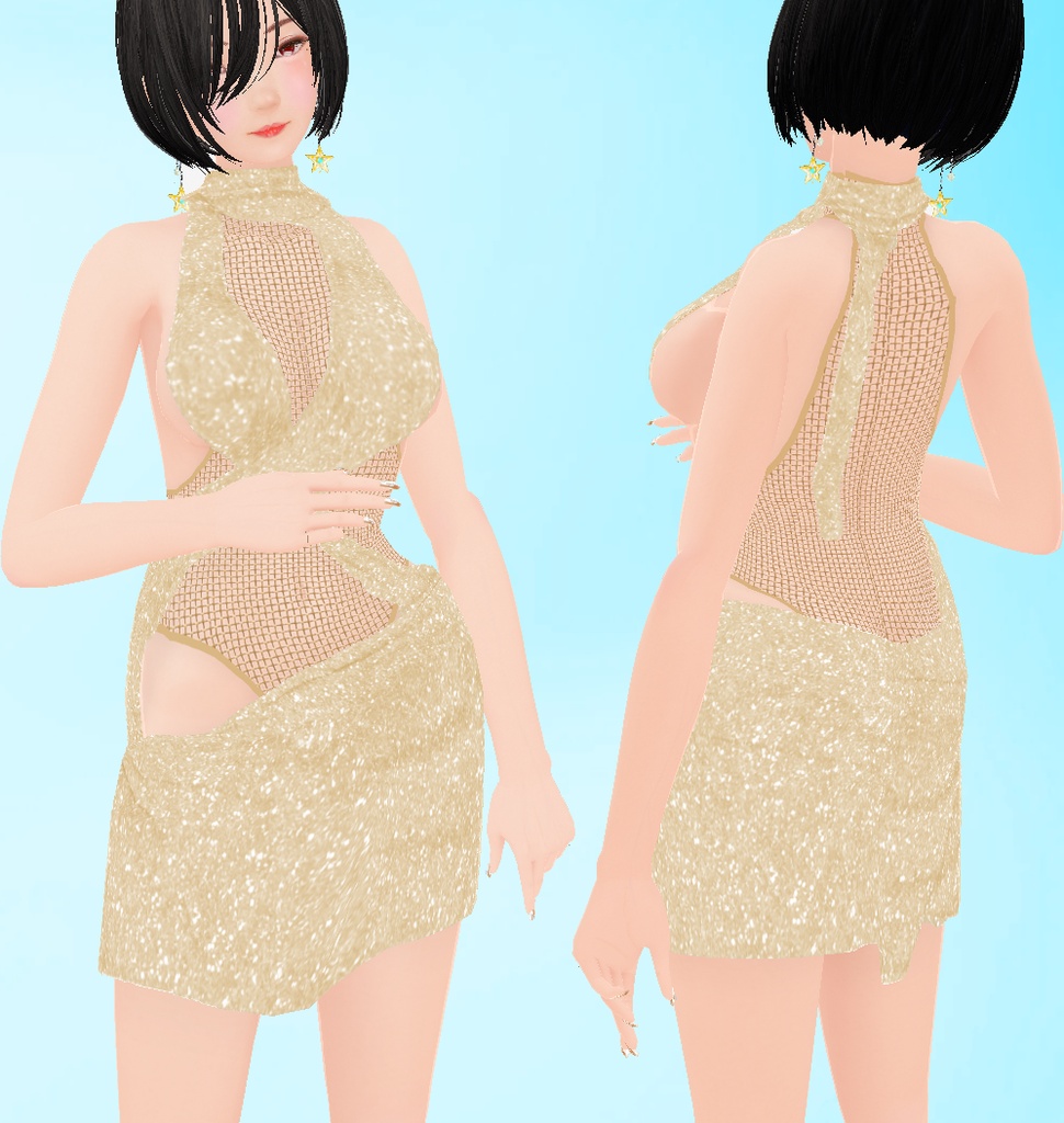 【VRoid衣装】マイクロミニドレス♡