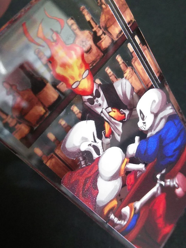 【※sold out※no plans to restock※】sansとpapyrus、グリルビーズでのひと時アクリルドミノ