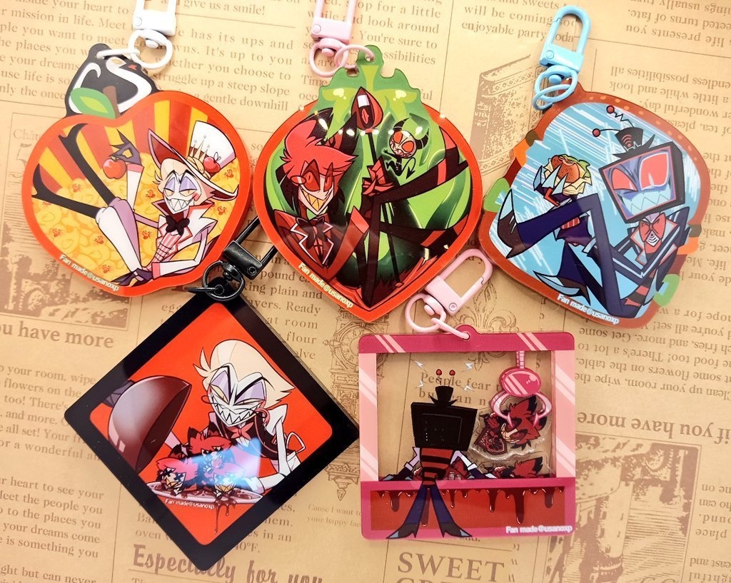 ハズビン・シャカシャカアクリルキーホルダー①