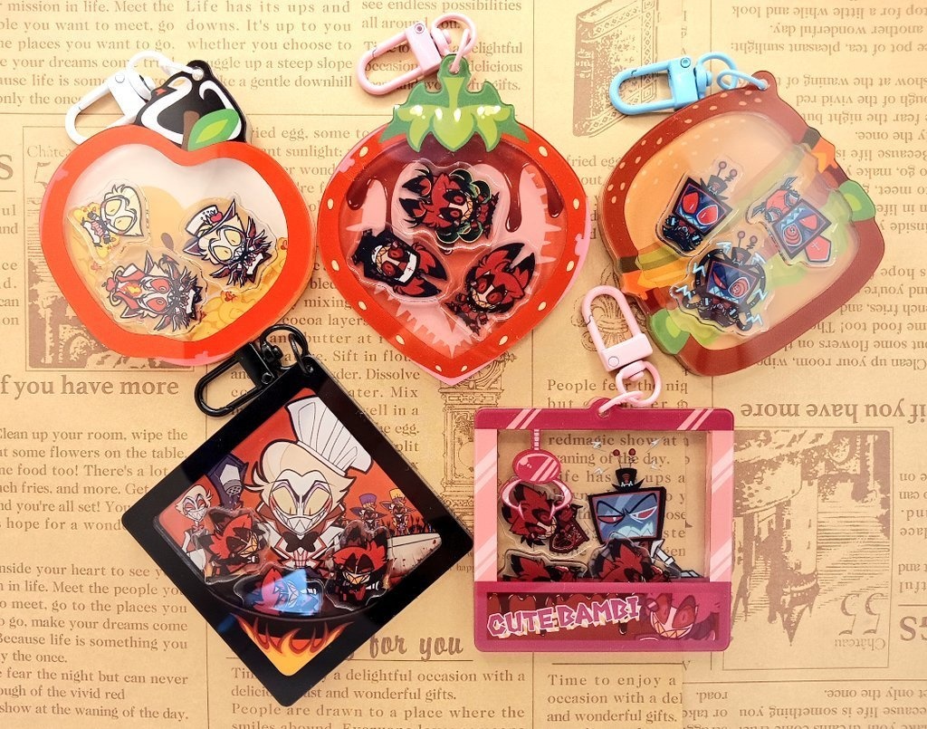 ハズビン・シャカシャカアクリルキーホルダー②