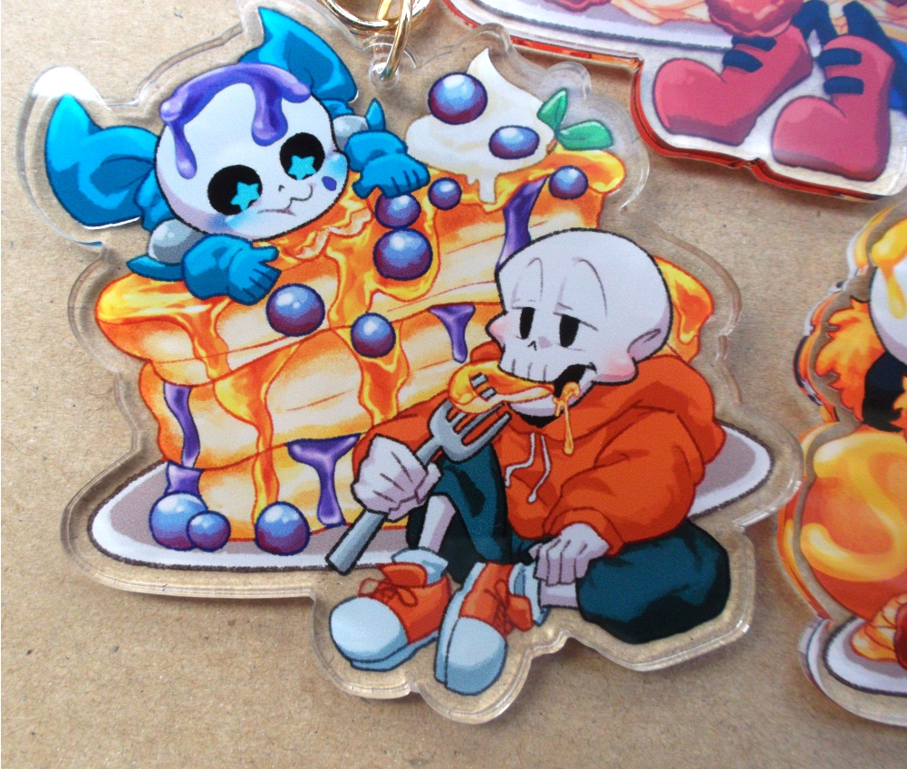 【※sold out※no plans to restock※】sans&papyrus アクリルキーホルダー