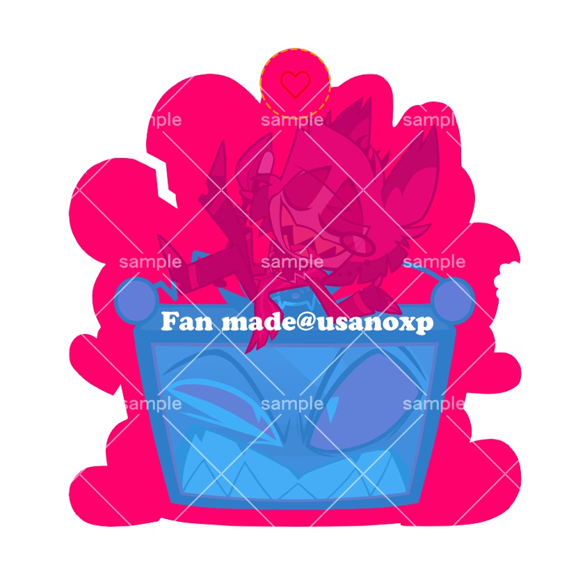 ネオンピンクカラー・アクキー ヴォクアラ