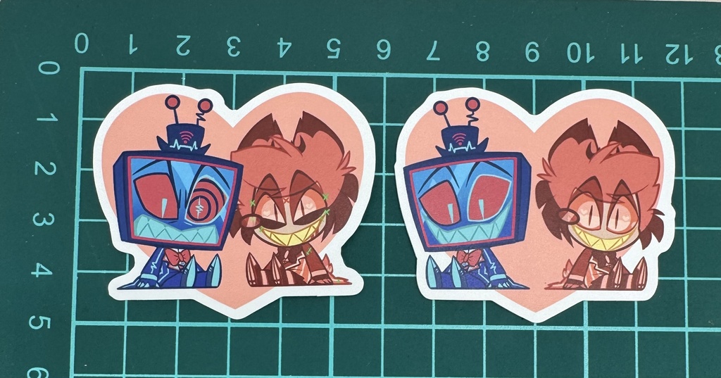 ヴォクアラLOVEシール(2枚セット/2-piece set)