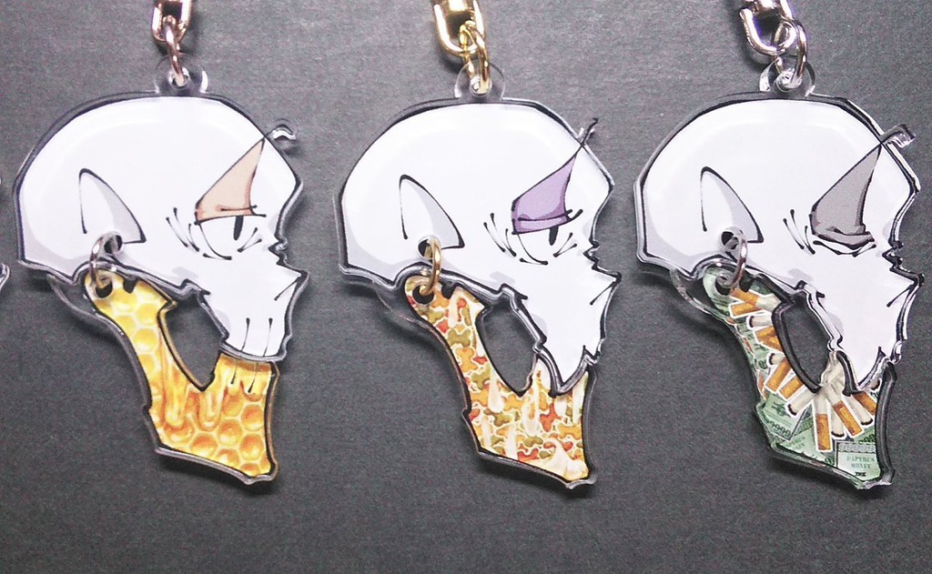 【※sold out※no plans to restock※】パピルス/papyrus 顎パカパカキーホルダー