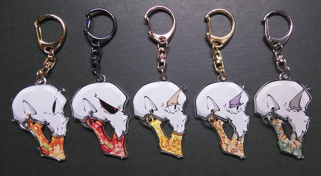 パピルス/papyrus 顎パカパカキーホルダー