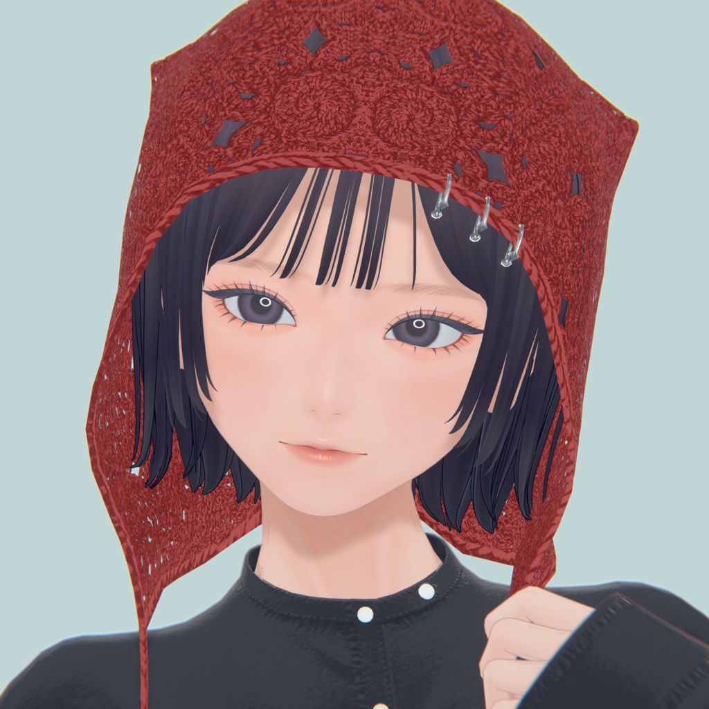 【灰埜-Haino- 用】切りっぱなしボブ&シンプル顔テクスチャ