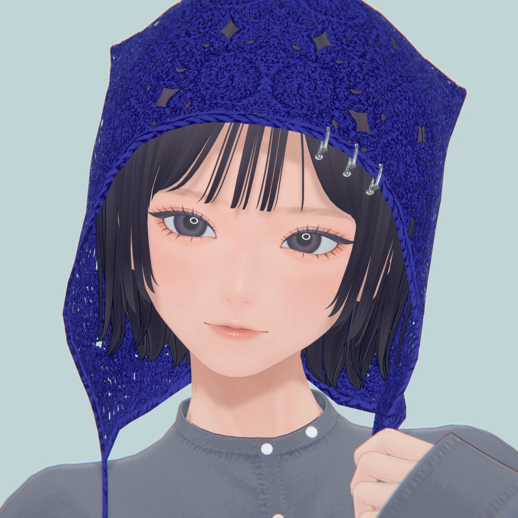 【灰埜-Haino- 用】切りっぱなしボブ&シンプル顔テクスチャ