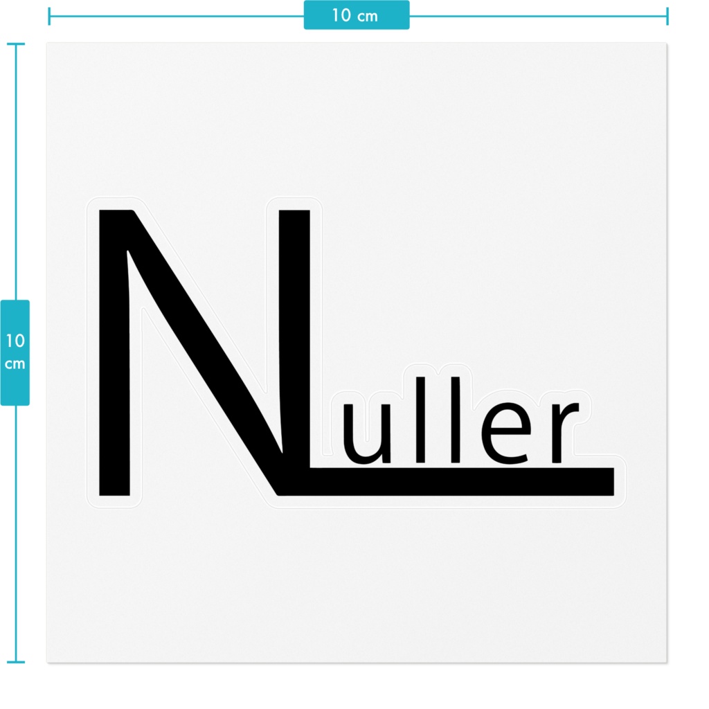 Nullerステッカーシール