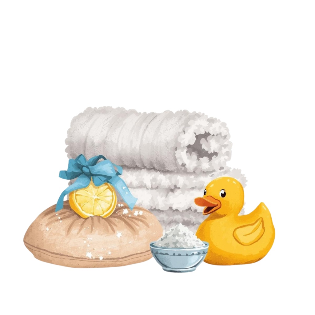 猫の1日 小物〜パステル絵本風クリップアート10点セット|PNG背景透過