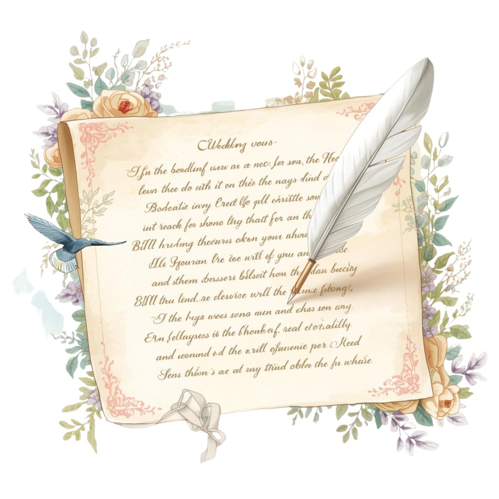 猫の結婚式 小物〜パステル絵本風クリップアート10点セット|PNG背景透過