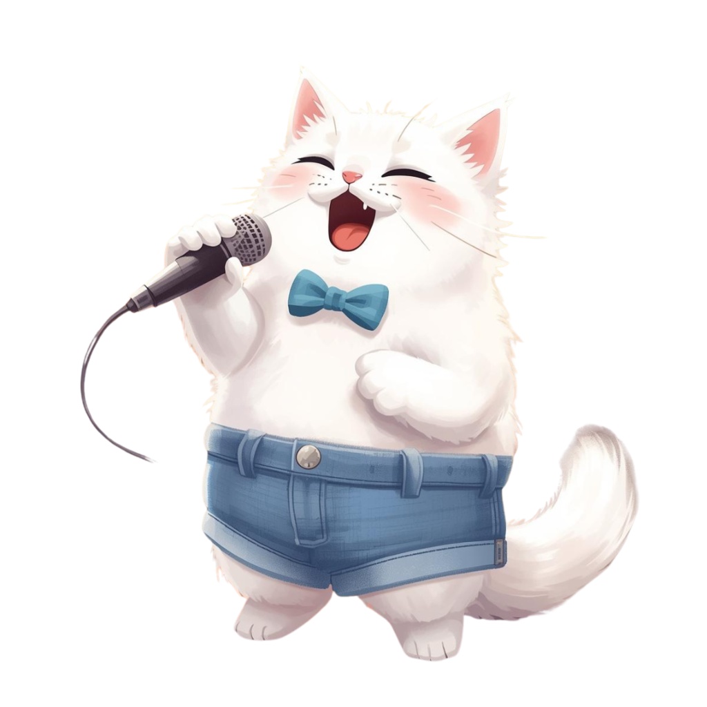 猫のスケジュールA 〜パステル絵本風クリップアート14点セット|PNG背景透過