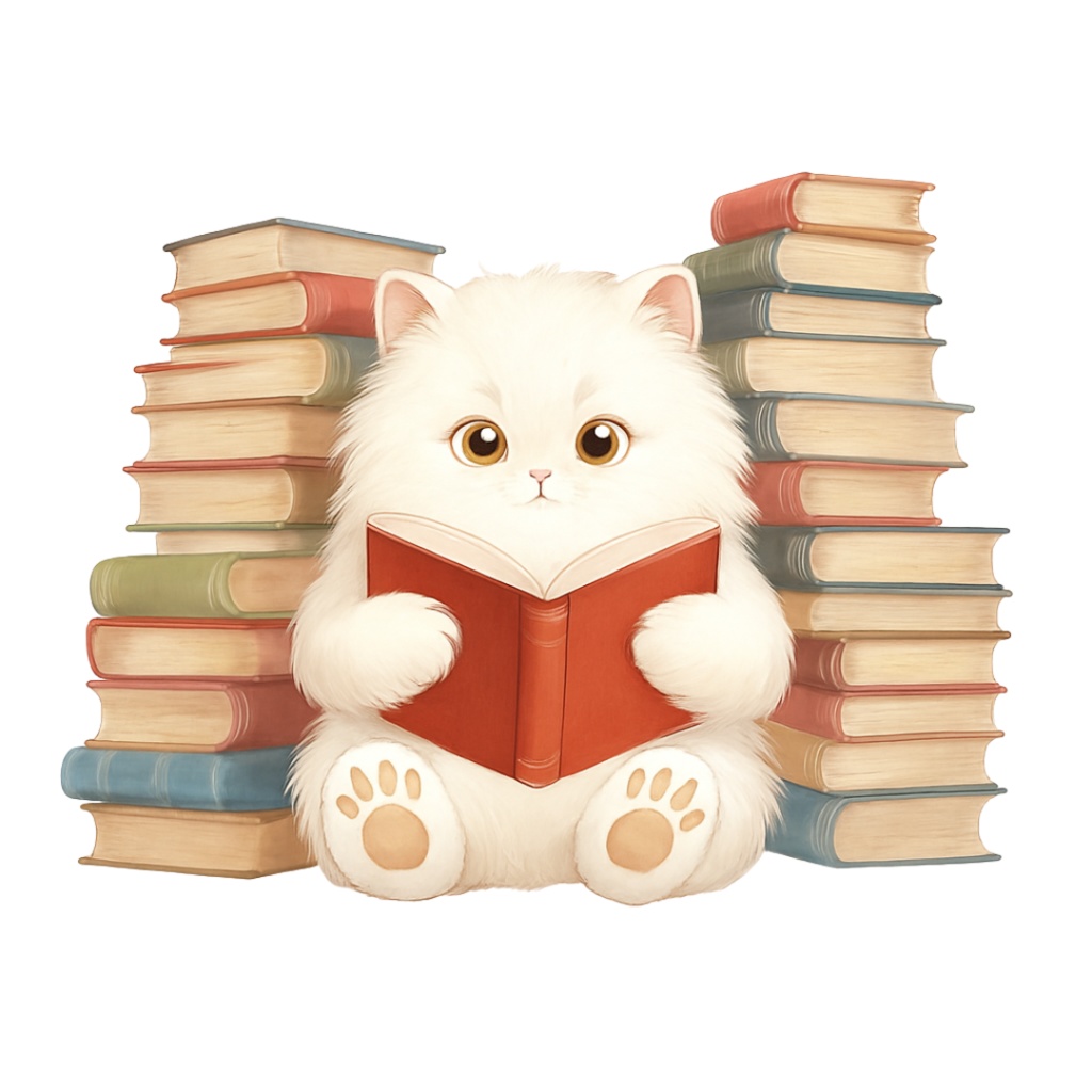 猫のスケジュールA 〜パステル絵本風クリップアート14点セット|PNG背景透過