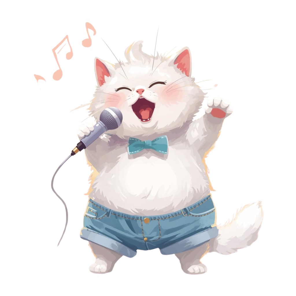 猫のスケジュールB〜パステル絵本風クリップアート14点セット|PNG背景透過