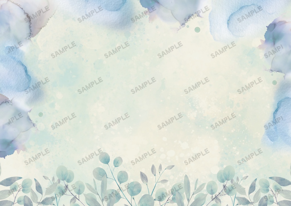 \曇り空/デザインペーパー【ペーパーアイテム素材PNG】