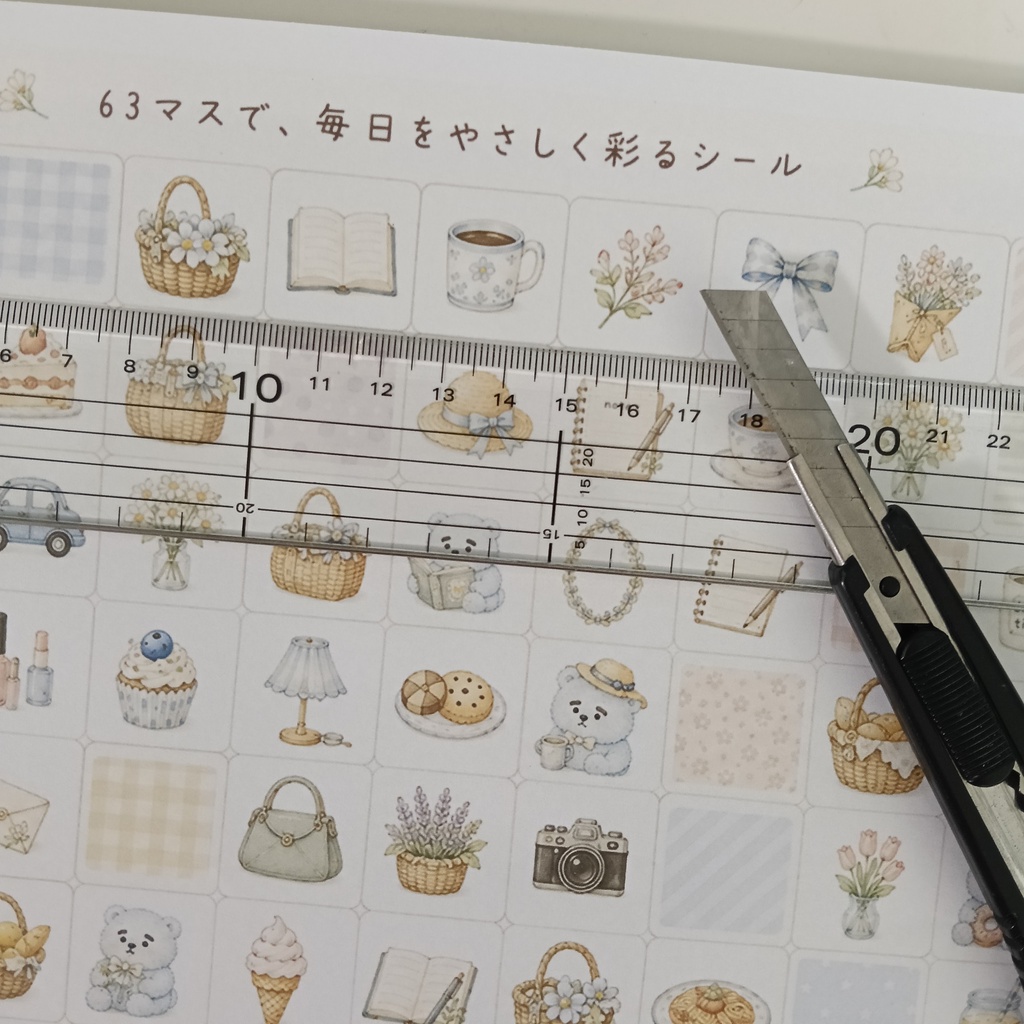 予定のない日も手帳を飾ろう*今日のかけら くまっころんⅠ*手帳素材 イラストシート コラージュ ジャンクジャーナル 日記【PNG】ダウンロード素材