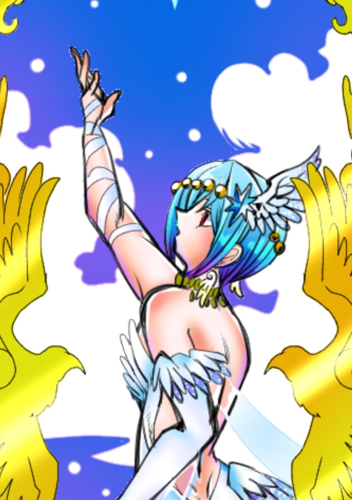 サーフボード型アクリルキーホルダー エルシオン(冬)