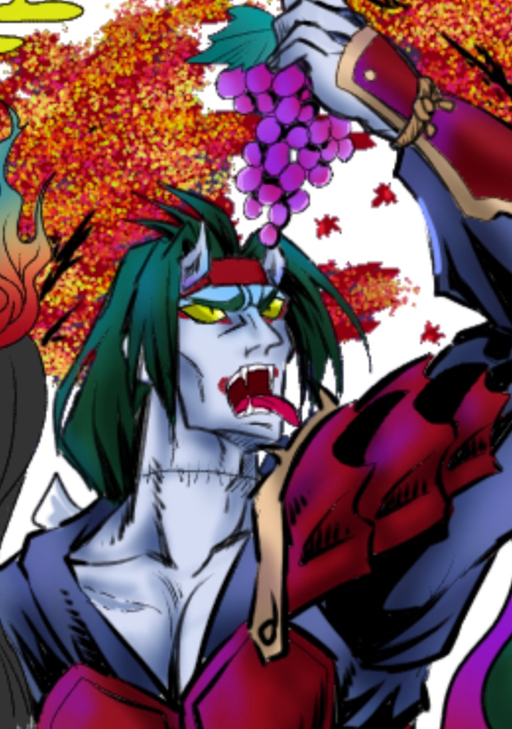 サーフボード型アクリルキーホルダー 蛇蝎(秋)