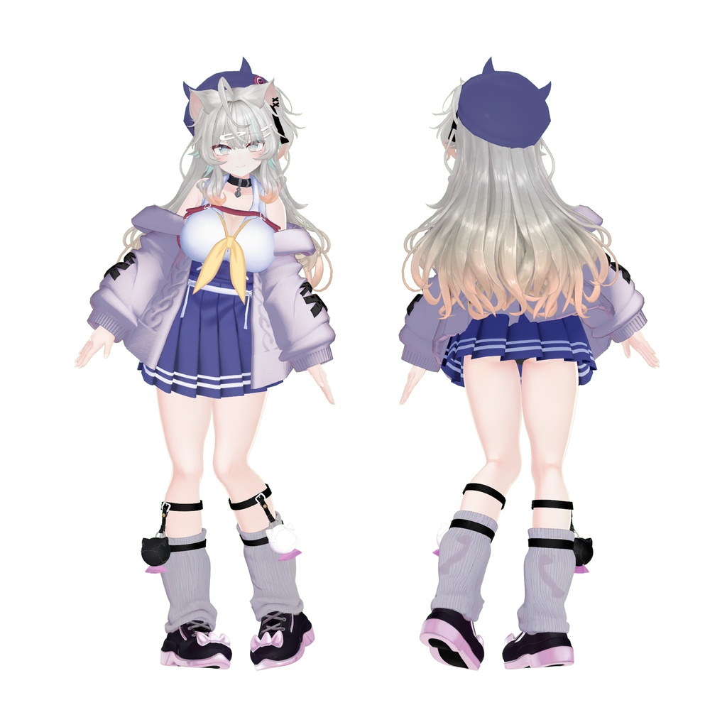 original avatar 3d model「柚月 理花」- yuzuki rika-