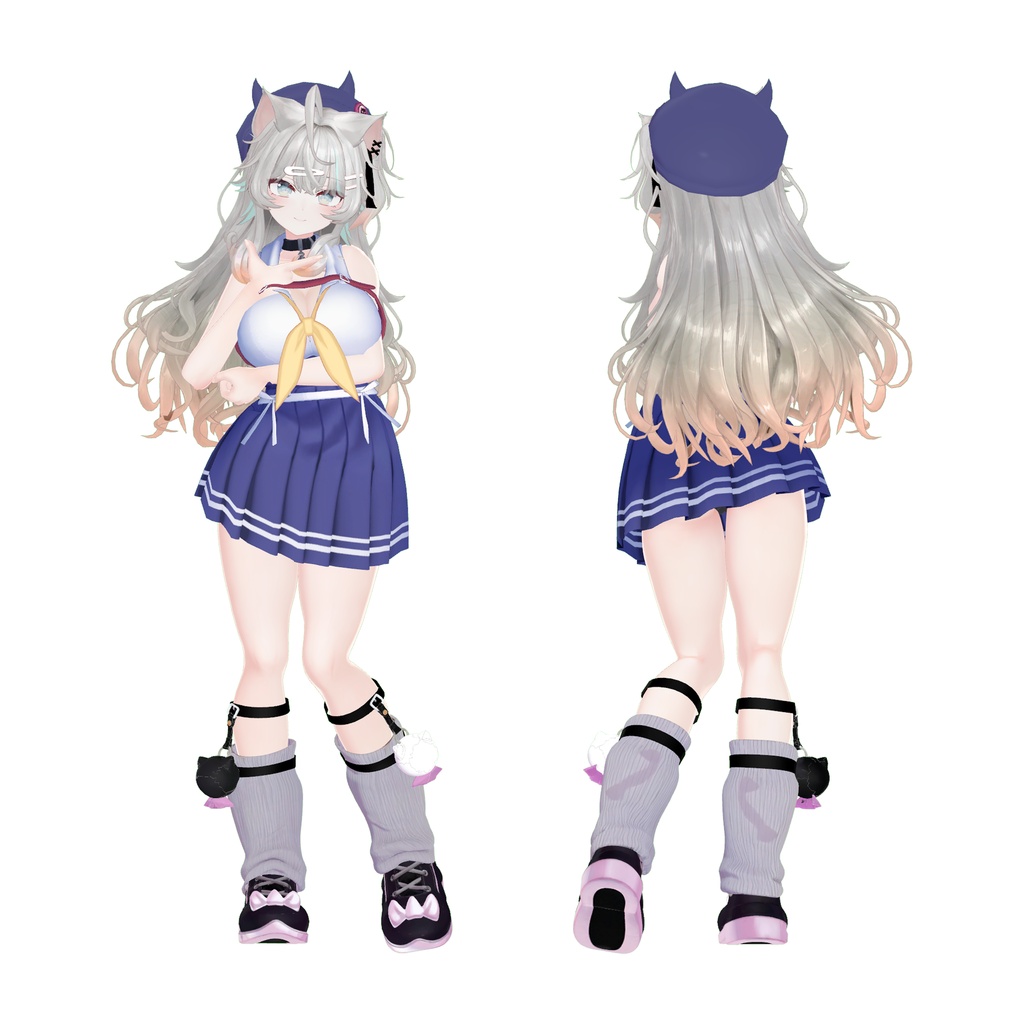 original avatar 3d model「柚月 理花」- yuzuki rika-