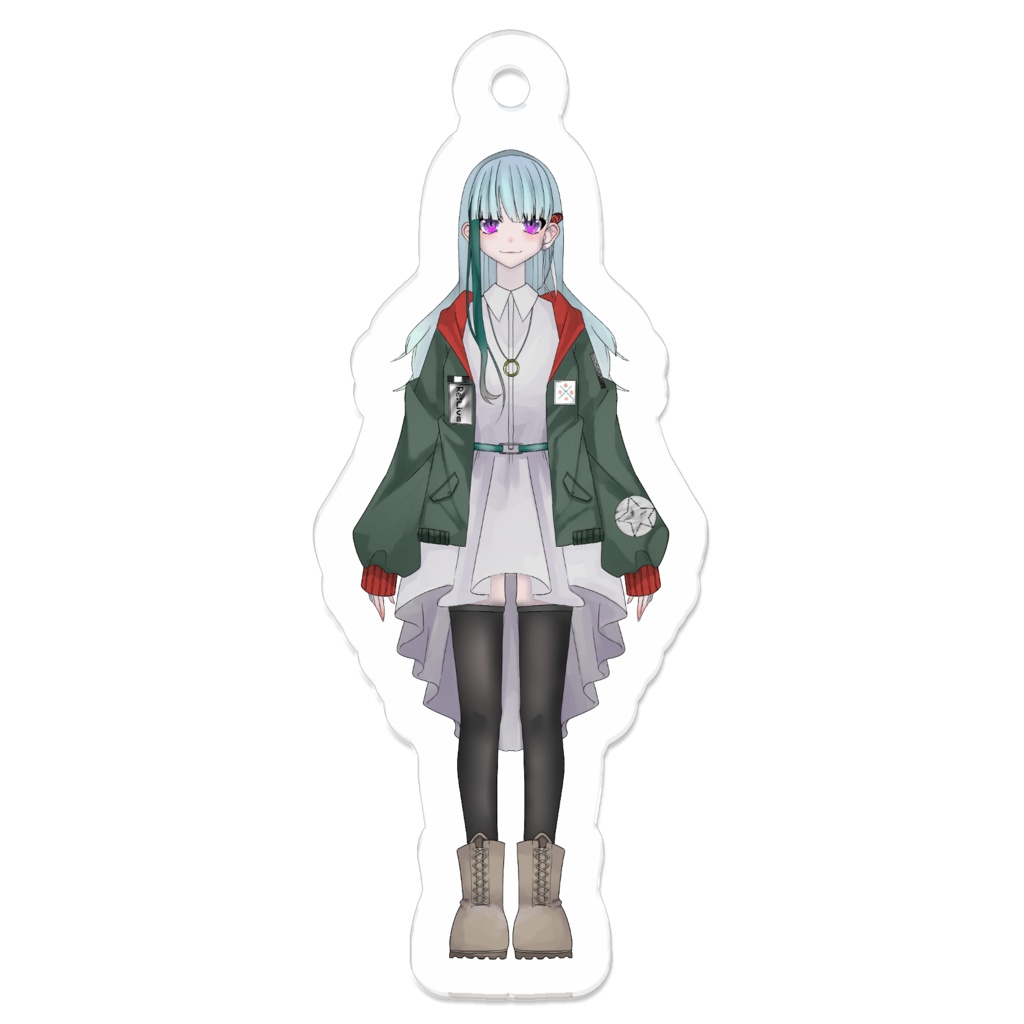 【紫陽さゆ】立ち絵アクリルキーホルダー【Vtuber】