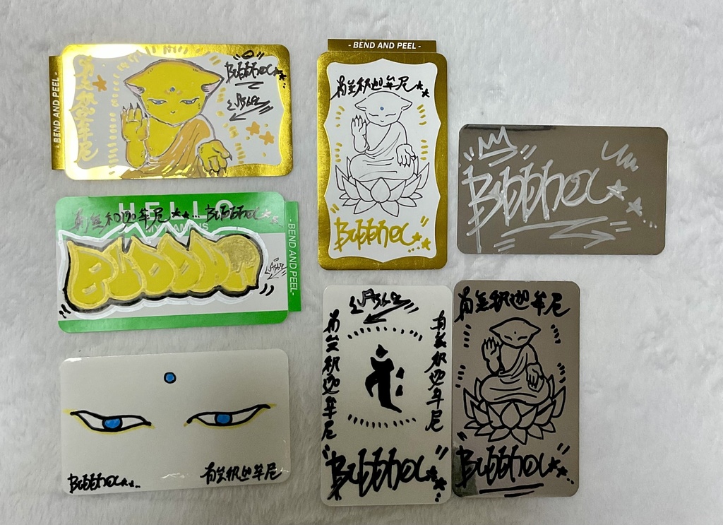 ブランクステッカー しゃかちゃんセット7枚