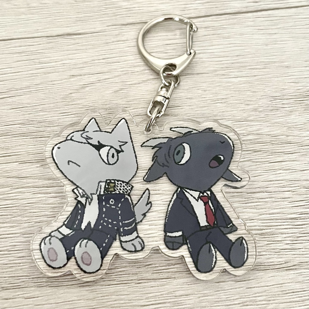 アクリルキーホルダー【イヌ&ヤギ】