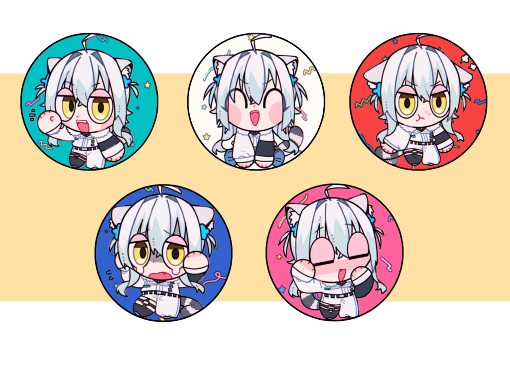 ゆねこの缶バッチ※コンプリート用