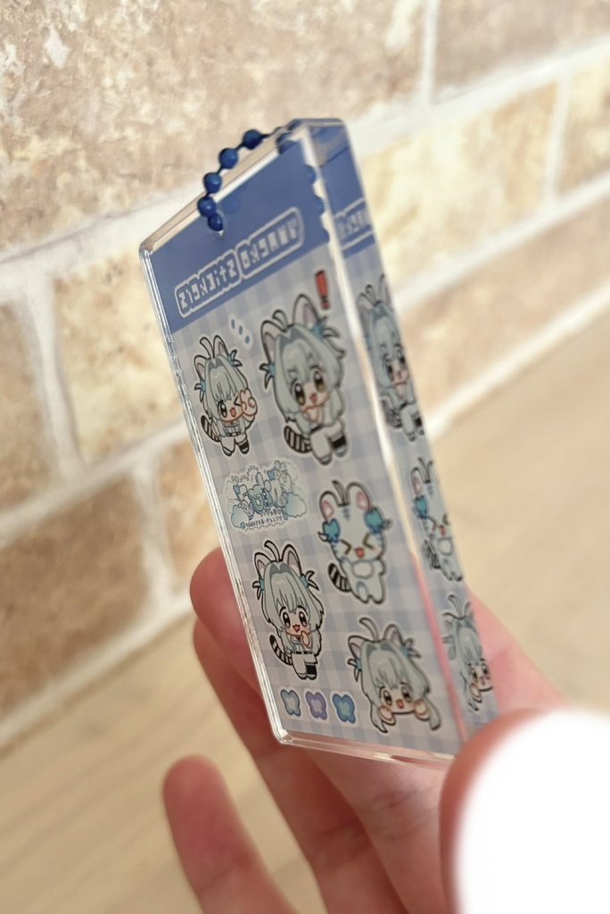 シール風ゆねこのアクリルキンホルダー