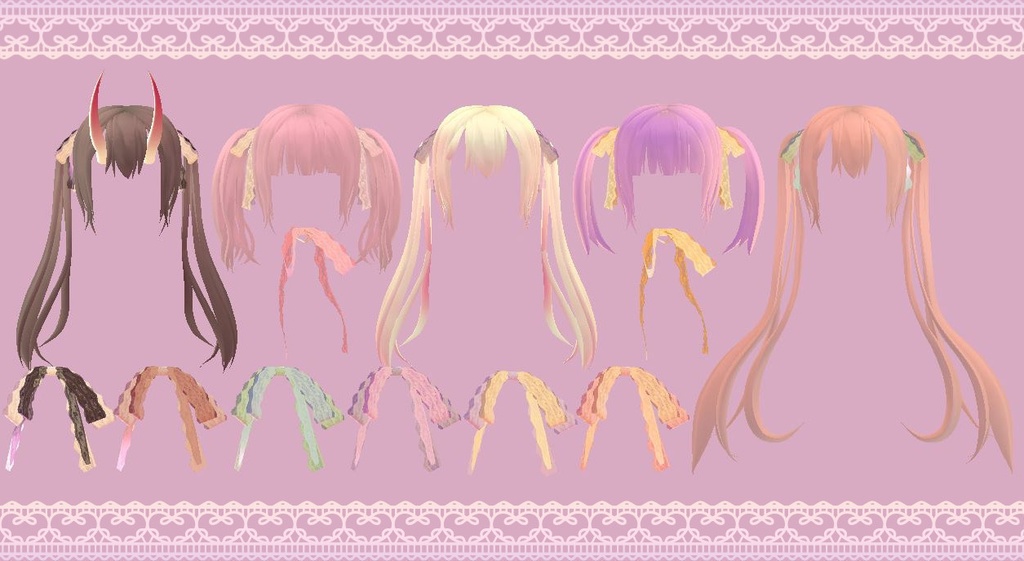 ヘア・リボンセット