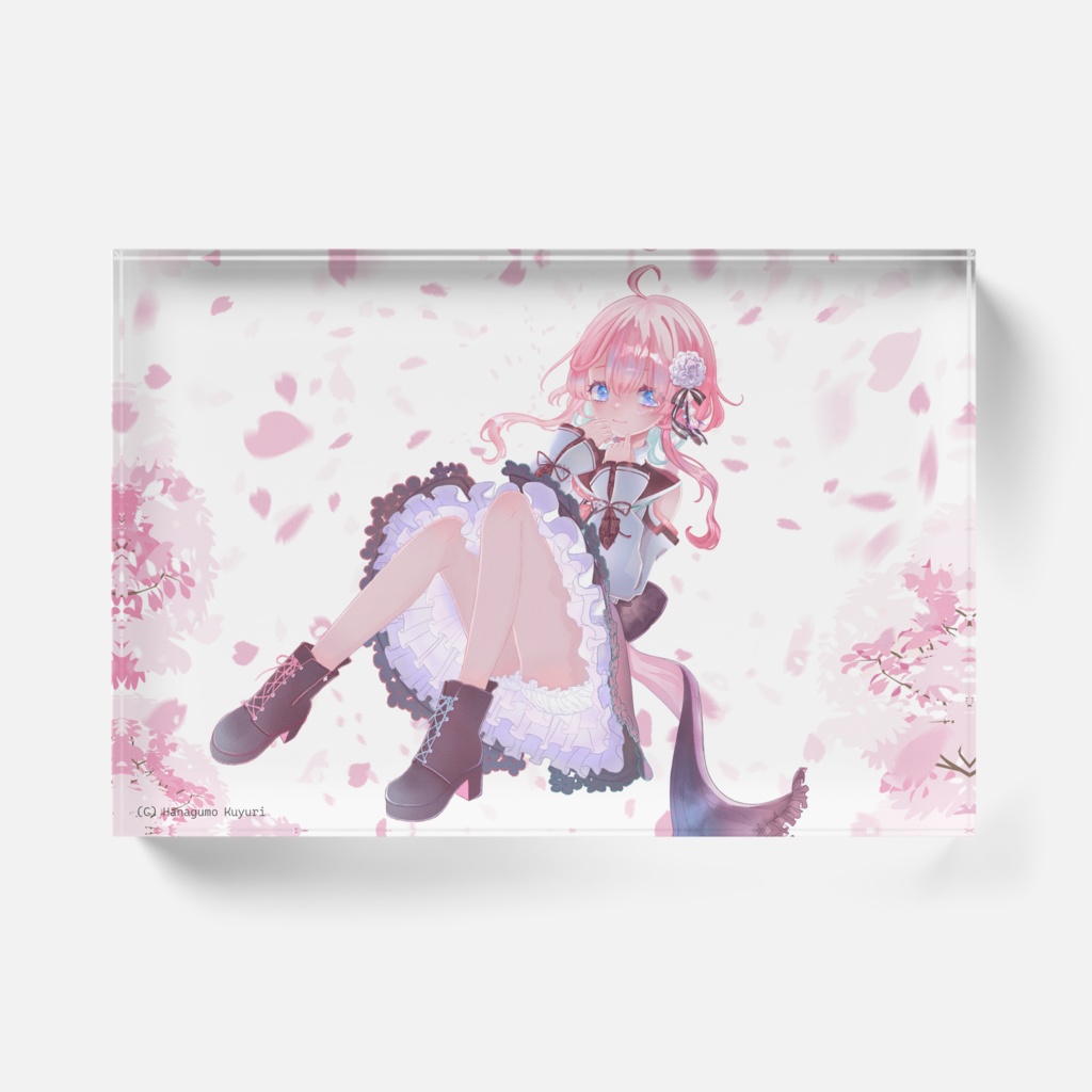 花雲くゆり描き下ろし 5周年記念アクリルブロック