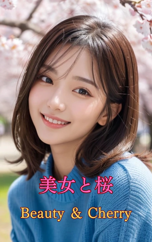 美女と桜