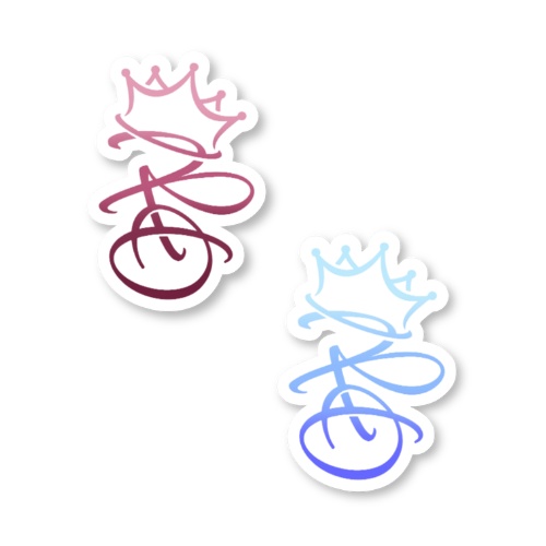 スマホステッカー〚 紅 & 藍 〛